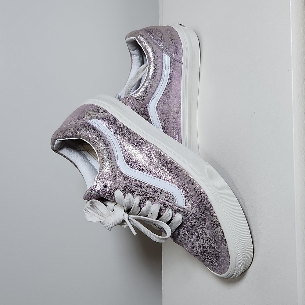 Vans cracked metallic rose gold